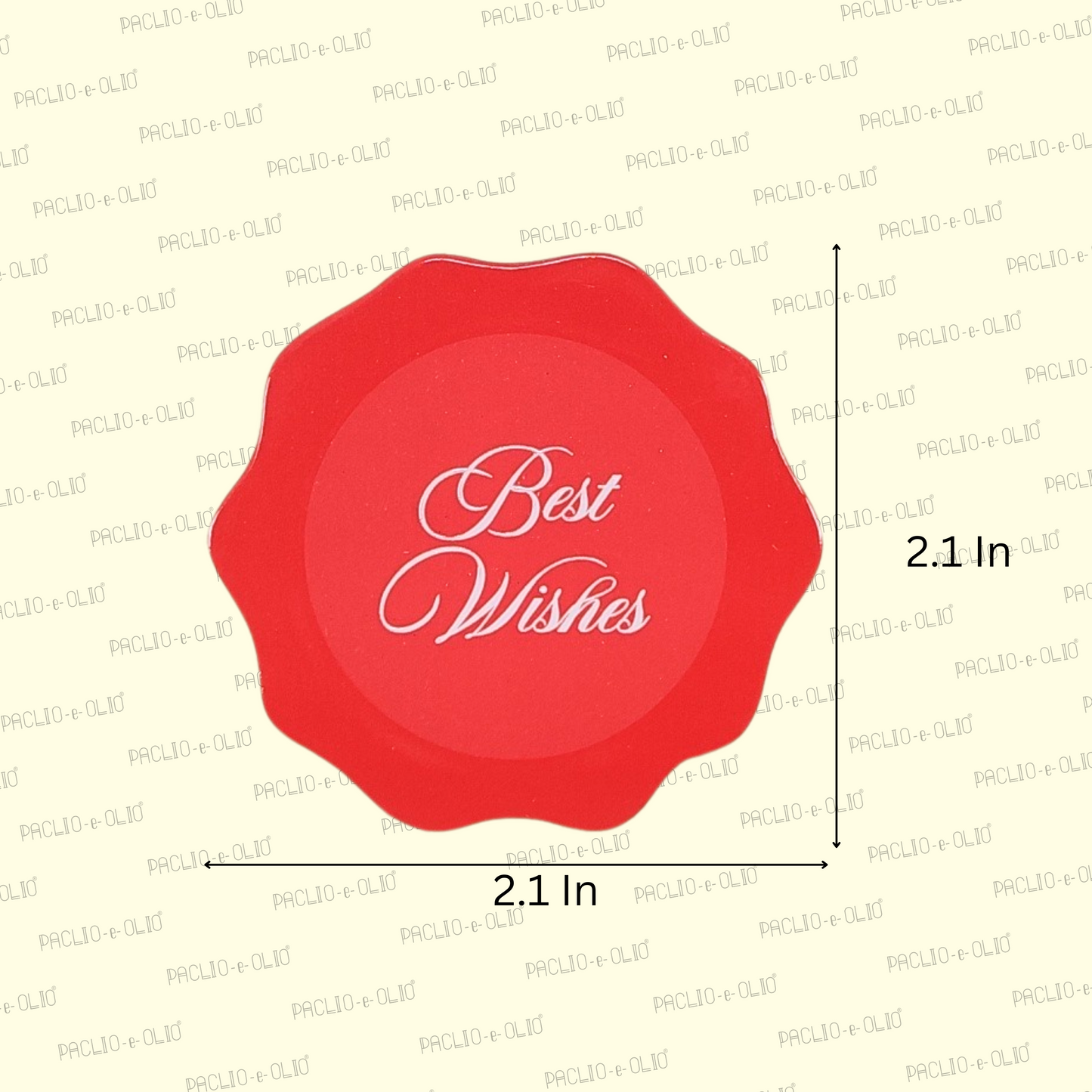 Best Wishes Gift Tags | 2.1x2.1 Inches | Pack Of 25 Pieces