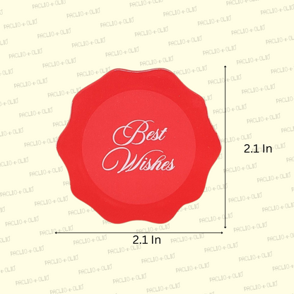 Best Wishes Gift Tags | 2.1x2.1 Inches | Pack Of 25 Pieces