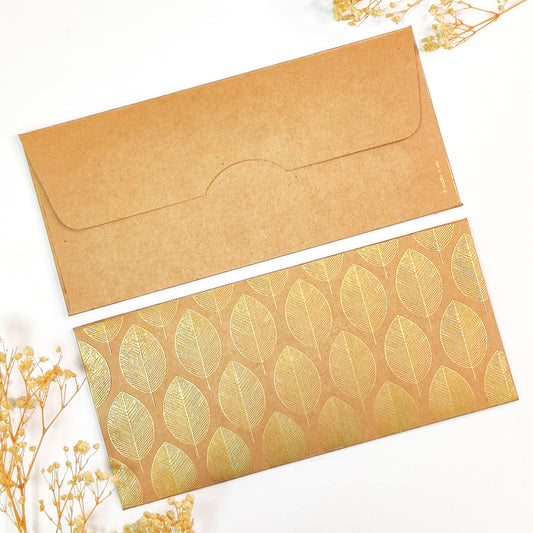 Leaf Pattern ENVELOPE (7.5X3.5 INCHES)