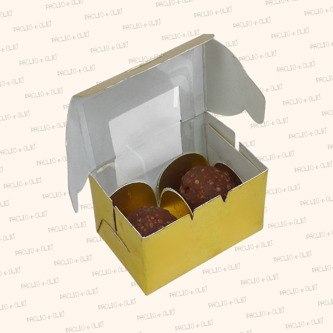 2 Cavity Chocolate Box (3x2x2 Inches)