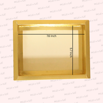 12 Cavity Foil Chocolate Box (8.5x6.5x1.5 Inches)