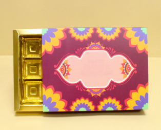 12 Cavity Assorted Chocolate Box | 8.5x6.5x1.5 Inches