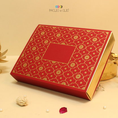 12 Cavity Foiled Chocolate Box (8.5x6.5x1.5 Inches)