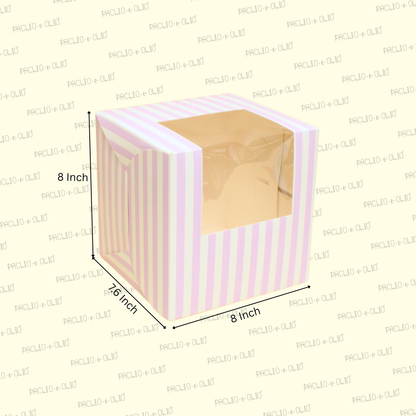 Tall Cake Box | 8x8x7.6 Inches