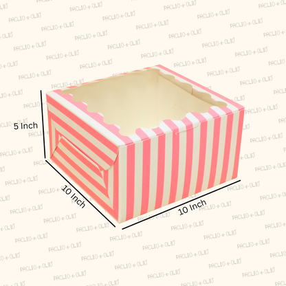 9 Cupcake Cavity Box | 10x10x5 Inches | Bento Cake + 5 Cupcake Box