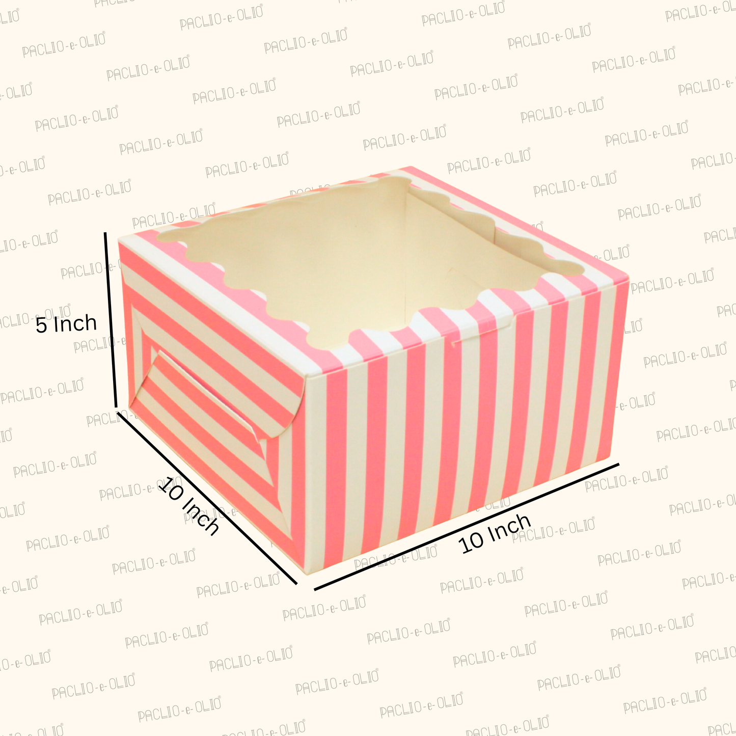 One Kg Cake Box | 10x10x5 Inches