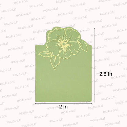 Printed Tags | 2.8x2 Inches | Pack Of 25 Pieces