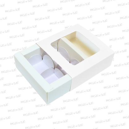 4 Cavity Chocolate Box (4.5x4.5x1.5 Inches)