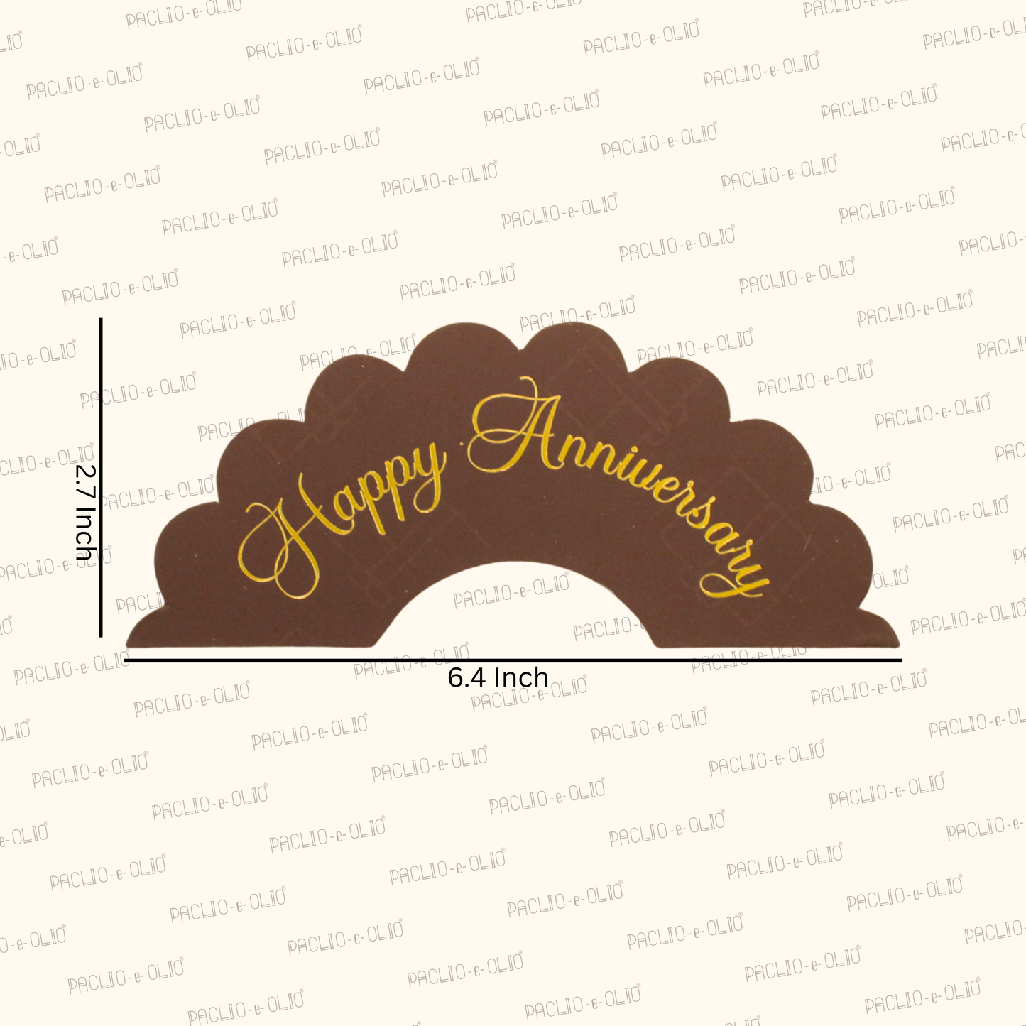 Happy Anniversary Cake Bunting | 6.4x2.7 Inches | Pack Of 10 Pieces