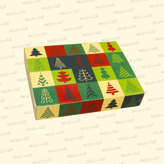 Christmas 12 Cavity Chocolate Box (8.5x6.5x1.5 Inches)