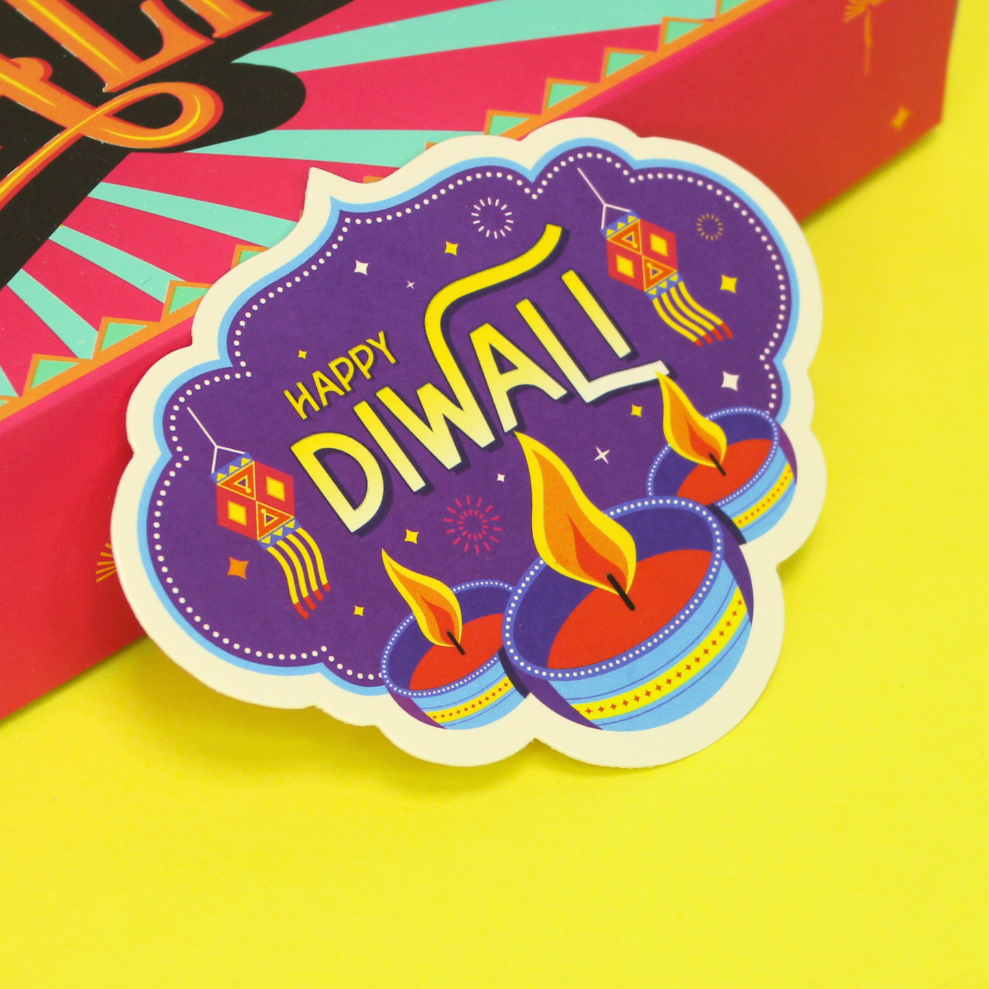 Happy Diwali Tag (4x3 Inches)