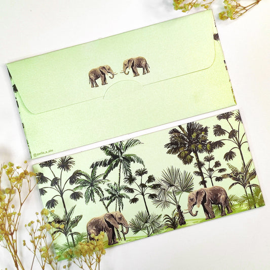 Wild Elephant ENVELOPE (7.5X3.5 INCHES)