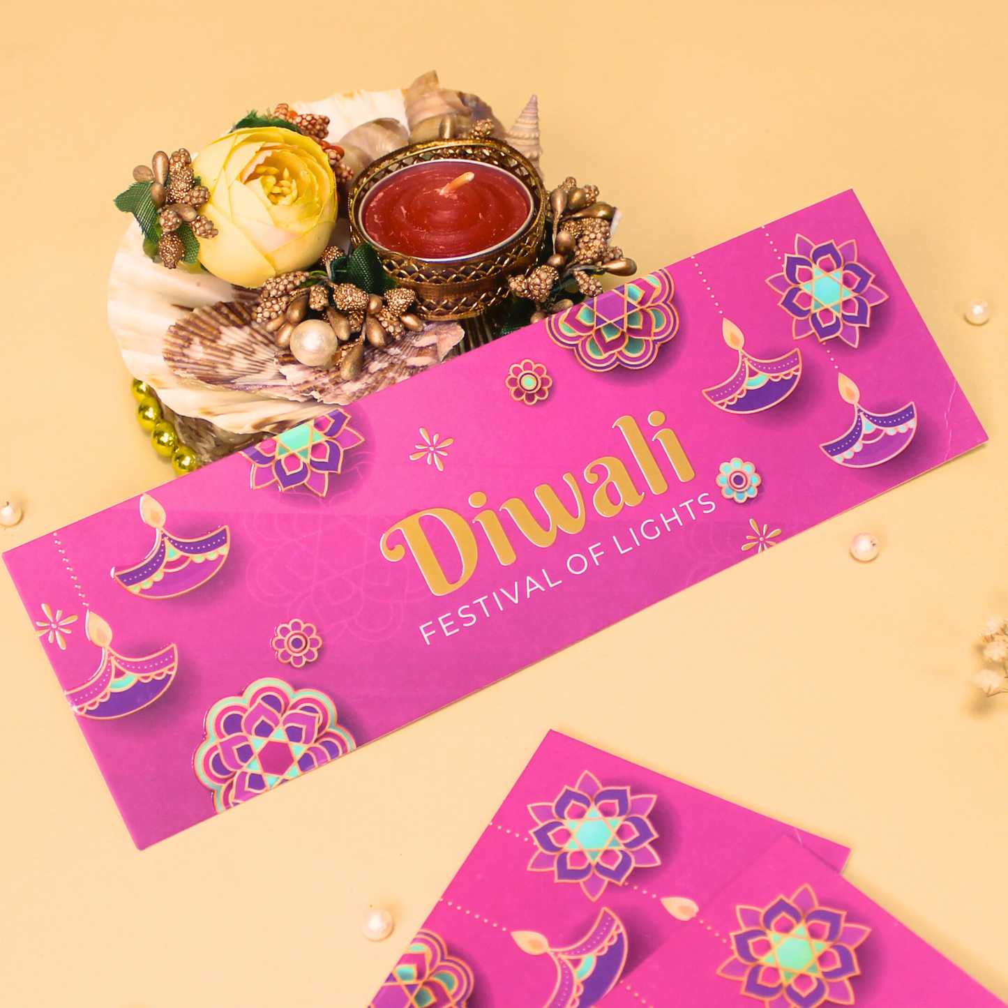 Happy Diwali Tag (7.8x2.5 Inches)