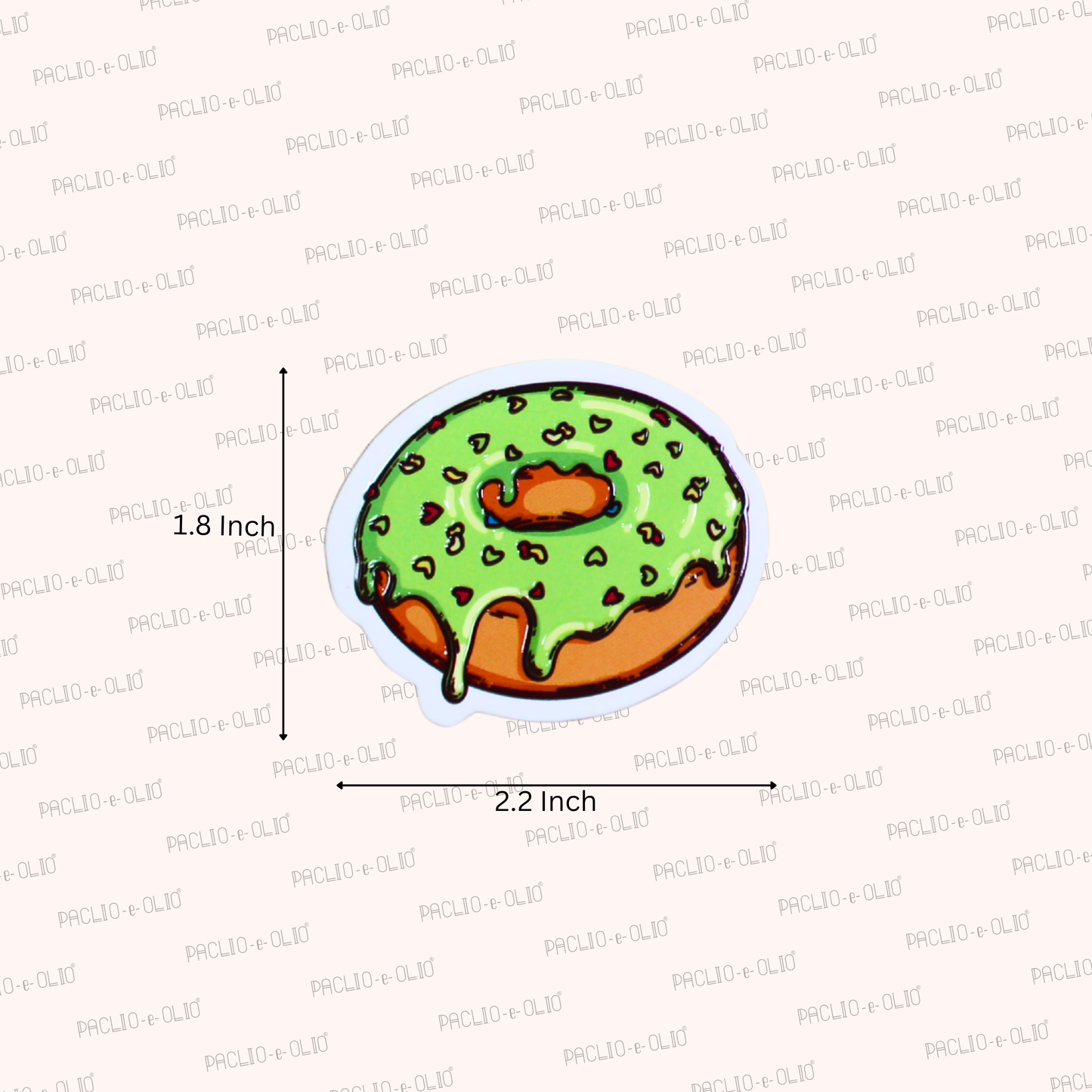 Donut Tags | 2.6x2 Inches | Pack Of 100 Pieces