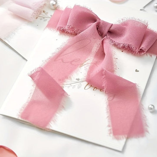 Chiffon Ribbons with frayed edges | 1.5 Inch