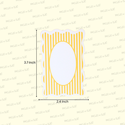 Stripes Print Gift Tags | 3.7x2.4 Inches | Pack Of 25 Pieces