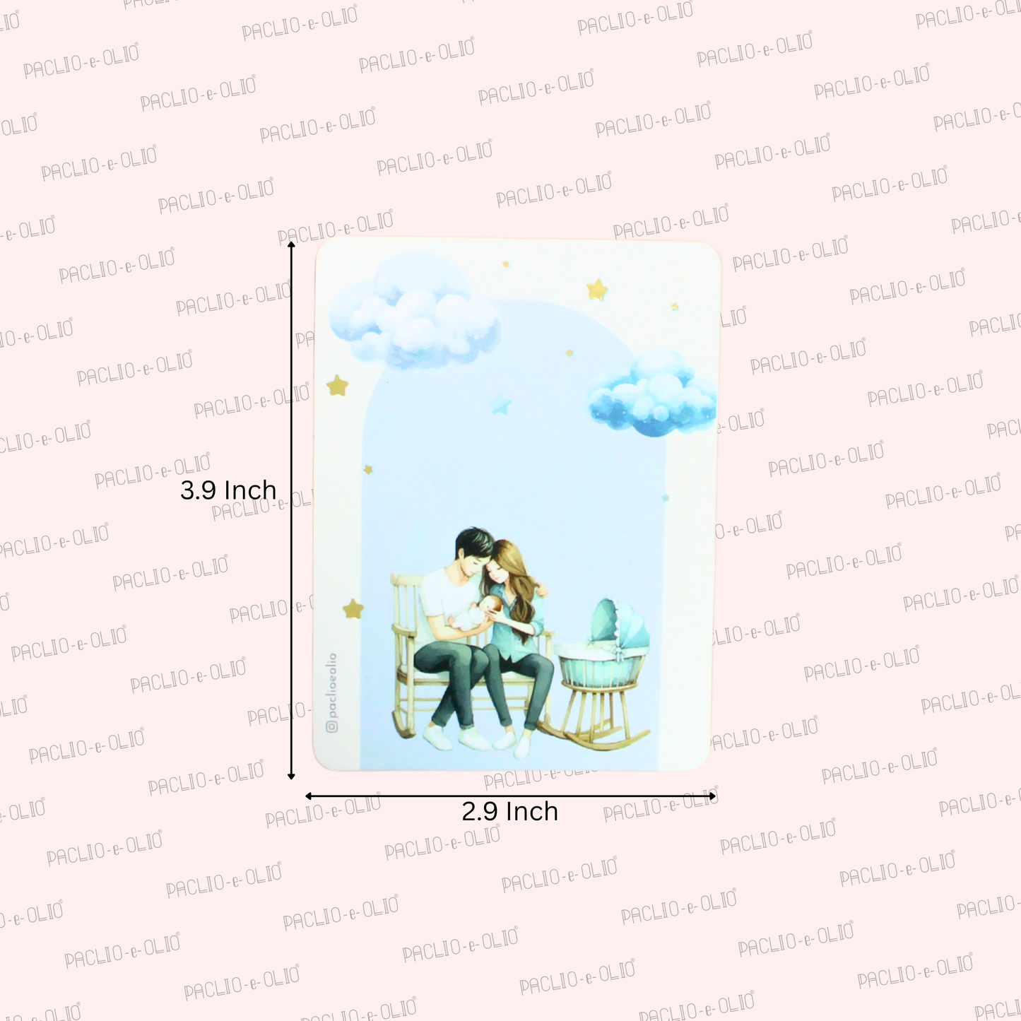 Baby Boy Gift Tag | 3.9x2.9 Inches | Pack Of 25 Pieces