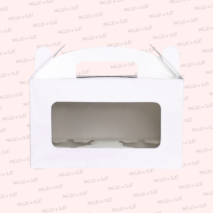 Two Cupcake Box with Window | 7x4x3.5 Inch