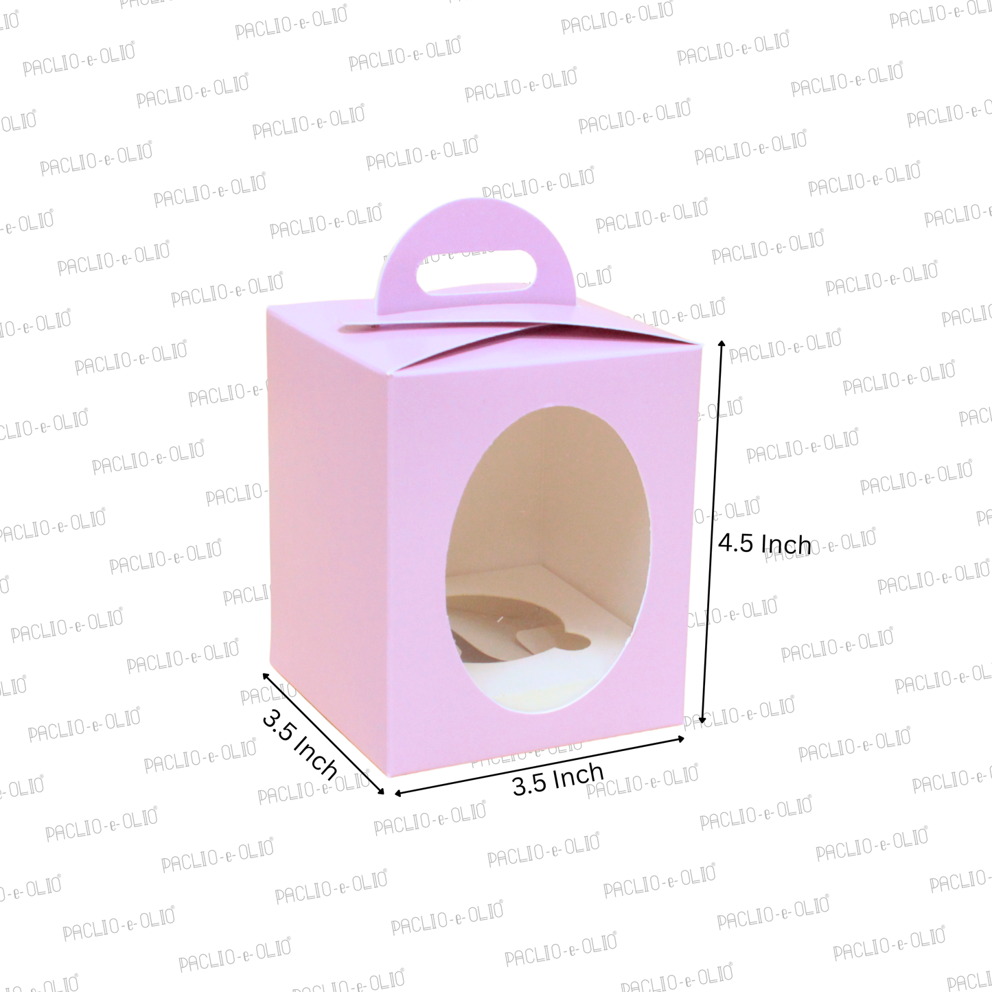 1 Cupcake Box | 3.5x3.5x4.5 Inches
