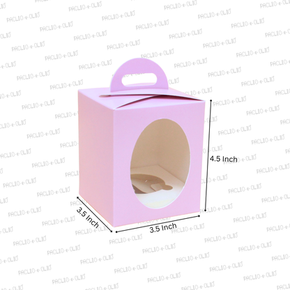 1 Cupcake Box | 3.5x3.5x4.5 Inches