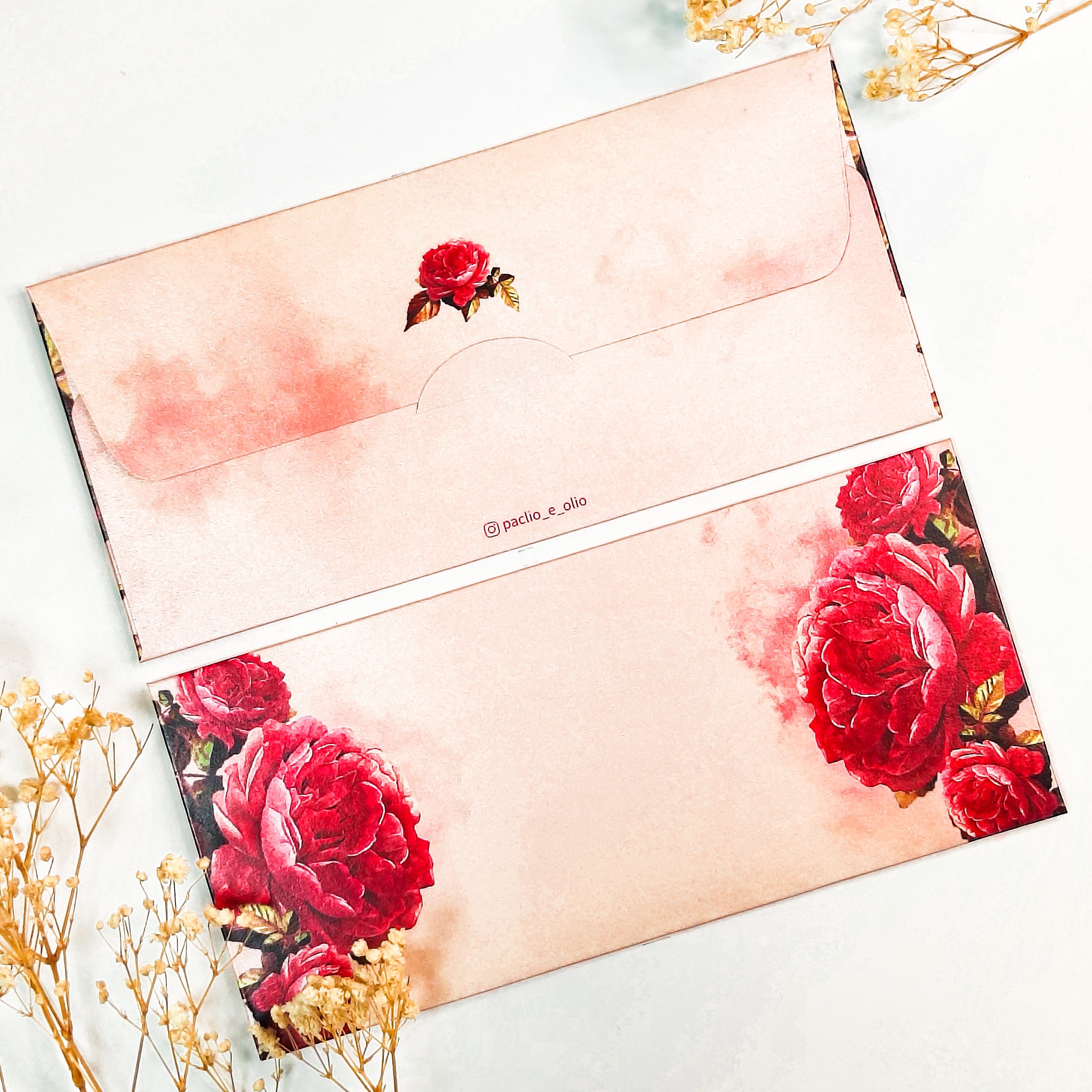 Rose Envelope | 7.5X3.5 Inches – PACLIO-e-OLIO