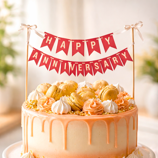 Happy Anniversary Banner | Pack Of 10 Pieces