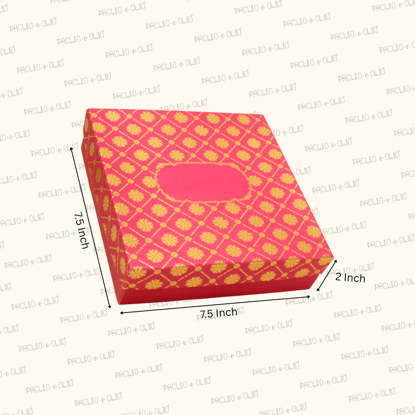 9 Cavity Rigid Chocolate Box | 7.5x7.5x1.5 Inches