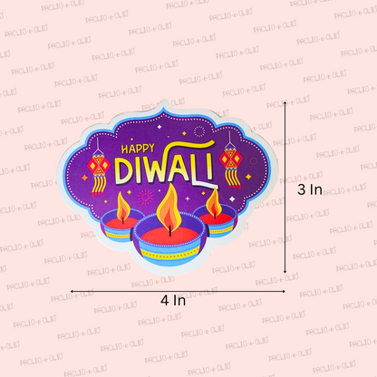 Happy Diwali Tag (4x3 Inches)