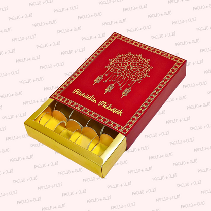 12 Cavity Ramadan Chocolate Box (8.5x6.5x1.5 Inches)