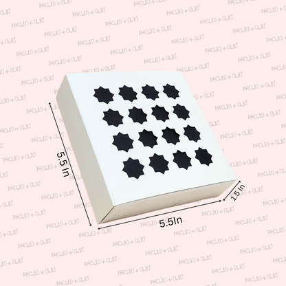 Diwali 9 Cavity Chocolate Box (5.5x5.5x1.5 Inches)