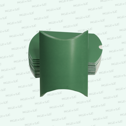 Green Pillow Box (4.5x4x1.5 Inches)