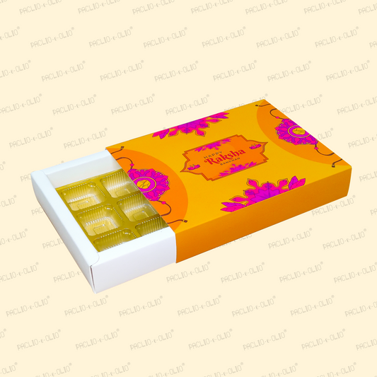 12 Cavity Rakhi Chocolate Box (8.5x6.5x1.5 INCHES)