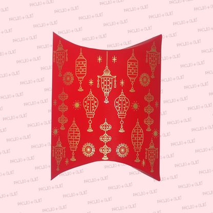 PILLOW BOX (4x4.5x1.5 INCHES) | RED