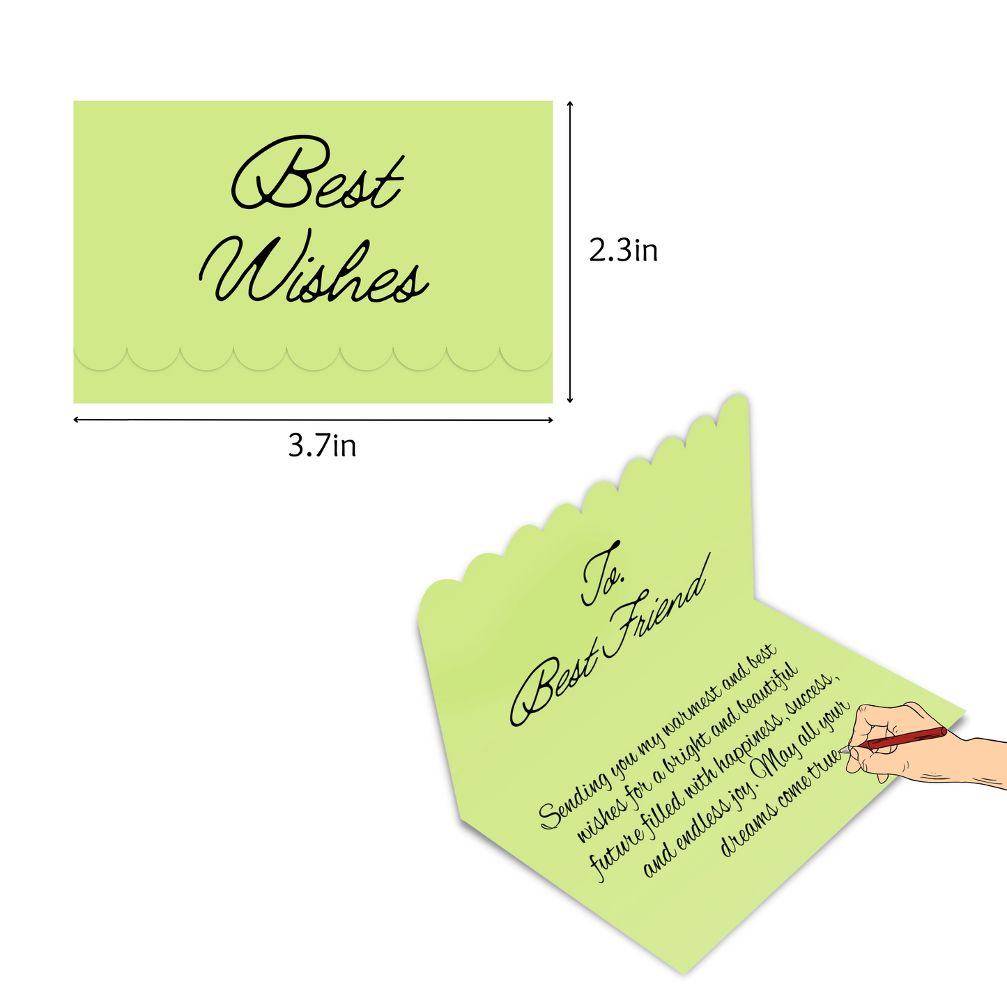 ASSORTED MESSAGE TAGS (4.6x3.7 INCHES)