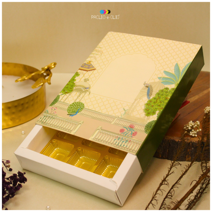12 Cavity Assorted Chocolate Box (8.5x6.5x1.5 Inches)