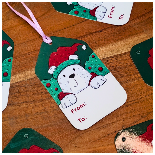 CHRISTMAS TAG (4x2.5 INCHES)