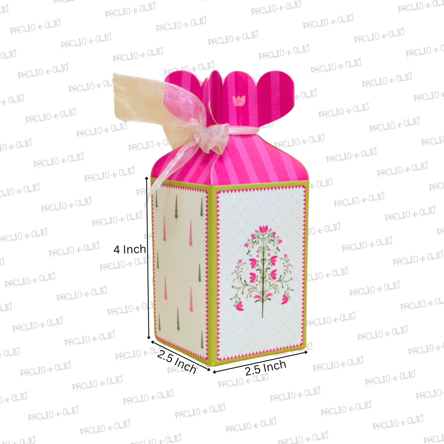 Gul-e-Zar Gift Box | 2.5x2.5x4 Inches