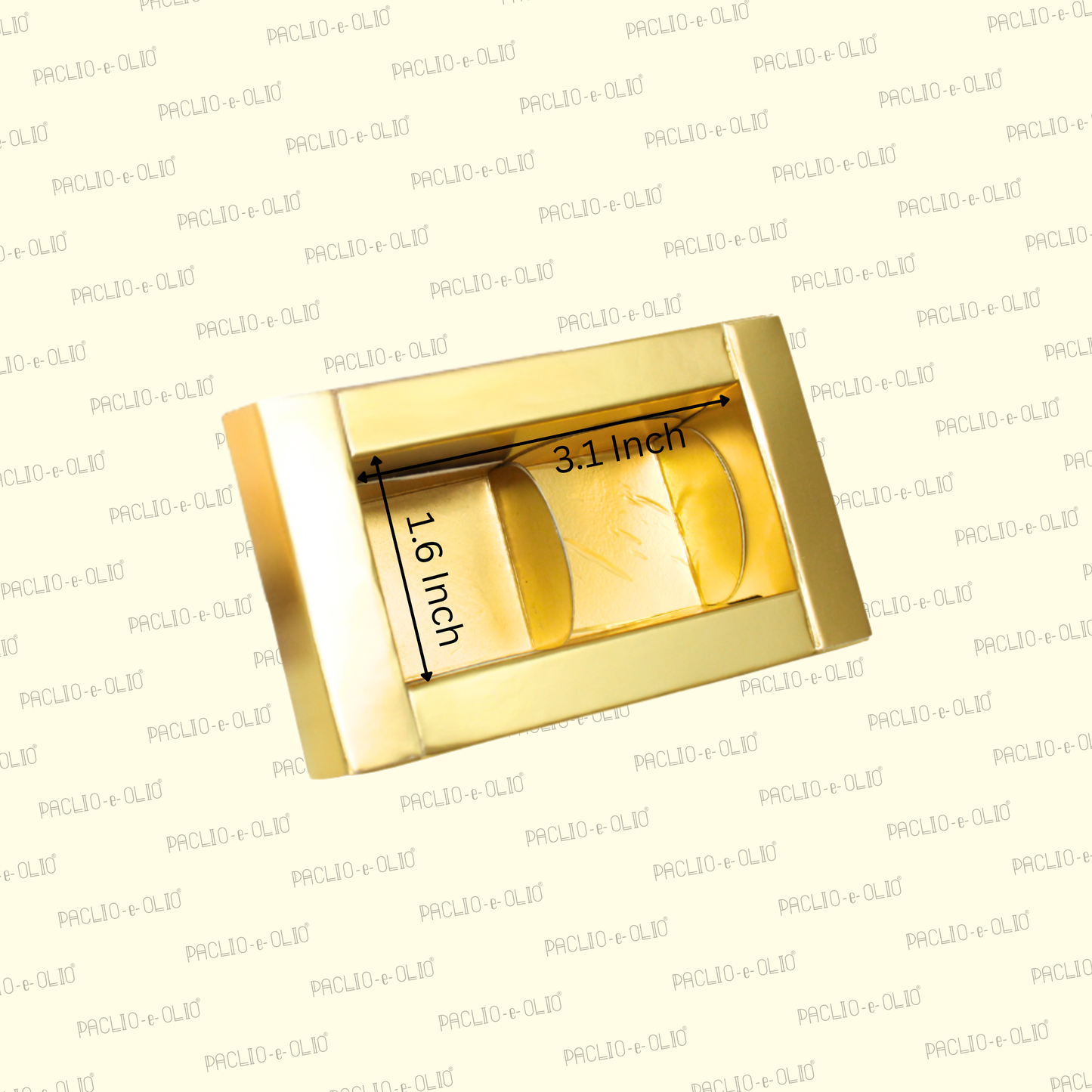 2 Cavity Pattern Foil Chocolate Box | 4.2x2.7x1.5 Inches