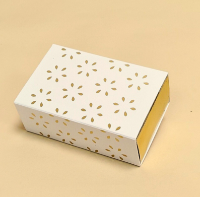 2 Cavity Pattern Foil Chocolate Box | 4.2x2.7x1.5 Inches