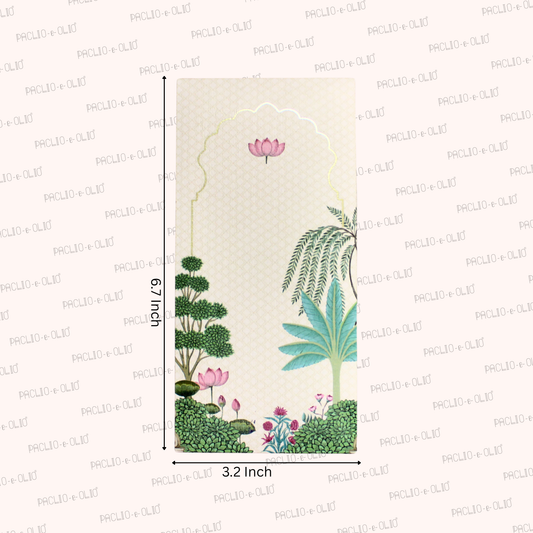 Mughal Art Envelope | 6.7X3.2 Inches | Pack Of 10 Pieces