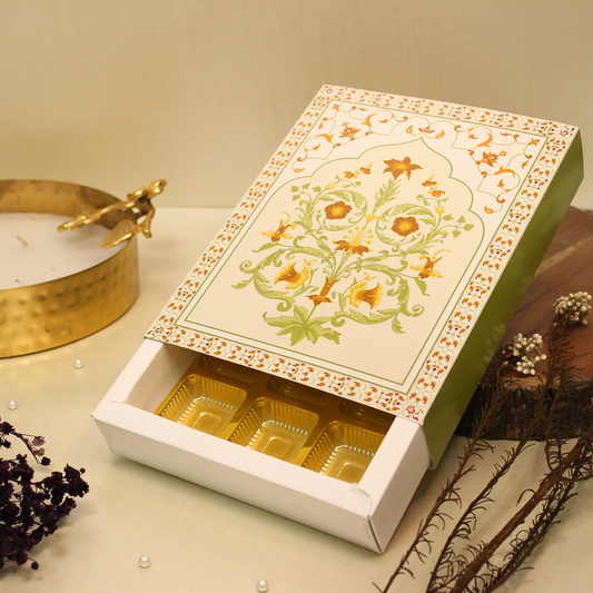 12 Cavity Assorted Chocolate Box (8.5x6.5x1.5 Inches)