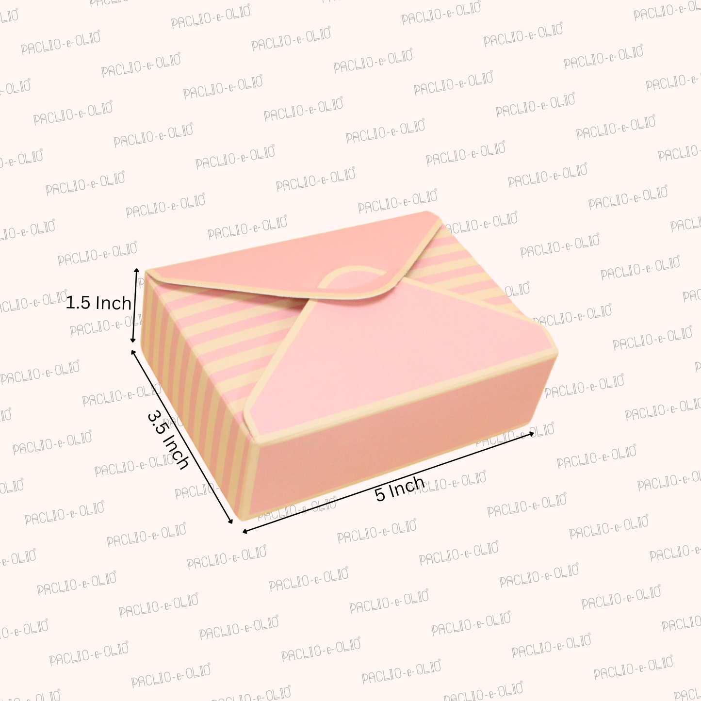 6 Cavity Chocolate Envelope Box | 5x3.5x1.5 Inches