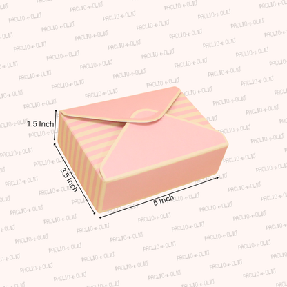 6 Cavity Chocolate Envelope Box | 5x3.5x1.5 Inches