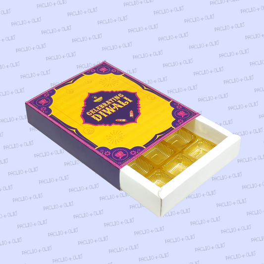 12 PCS DIWALI CHOCOLATE BOX (8.5x6.5x1.5 INCHES)
