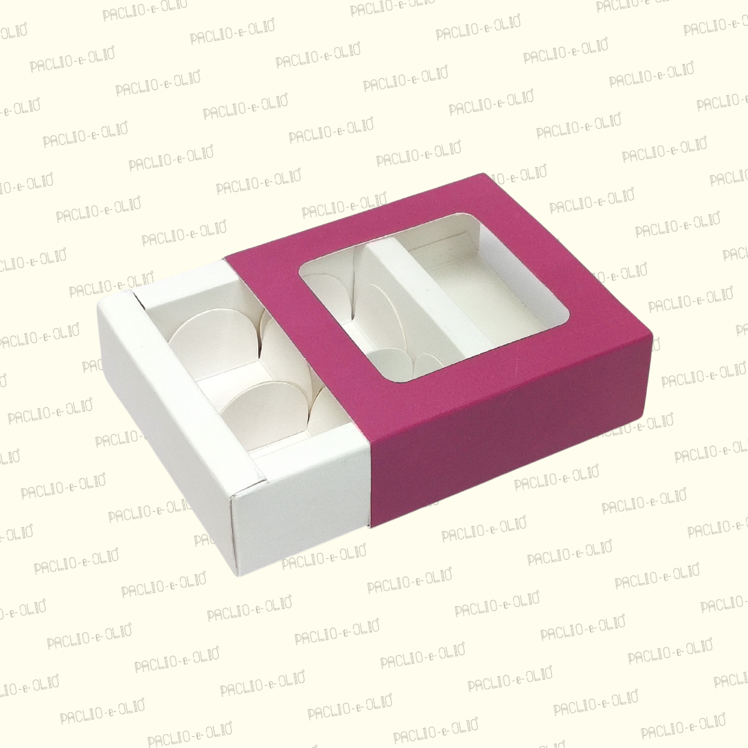 4 Cavity Chocolate Box (4.5x4.5x1.5 Inches)