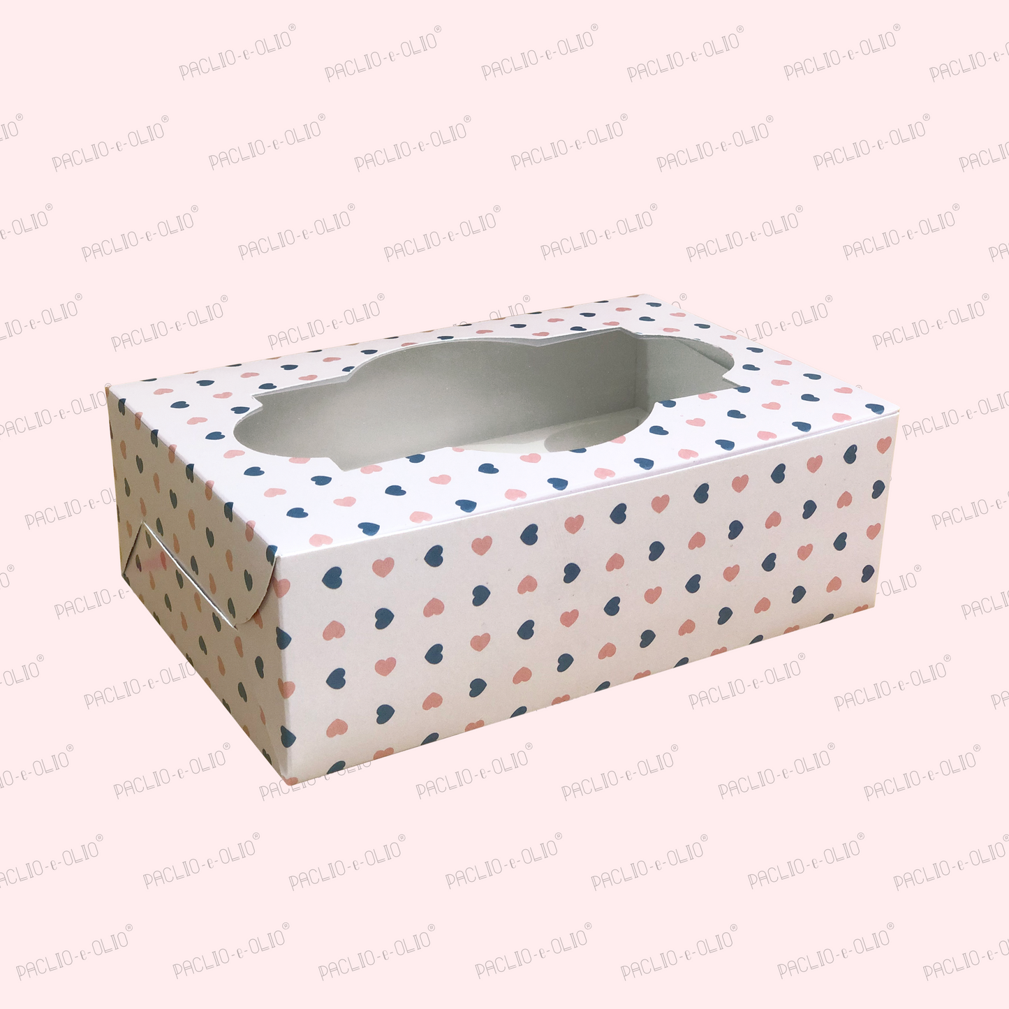 6 Cavity Cupcake Box (9x6x3 Inches)