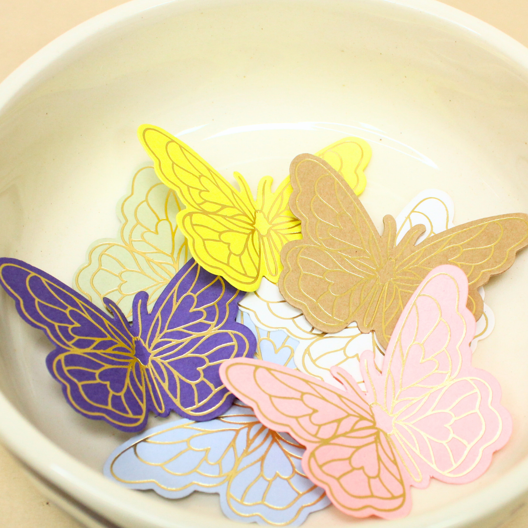 Butterfly Gift Tag | 2.8x2 Inches | Pack 0f 25 Pieces)