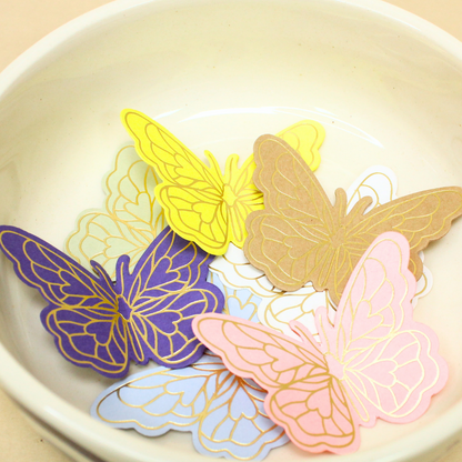 Butterfly Gift Tag | 2.8x2 Inches | Pack 0f 25 Pieces)