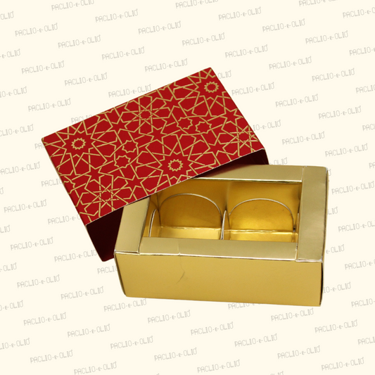 2 Cavity Chocolate Box (4.5x2.5x1.5 Inches)