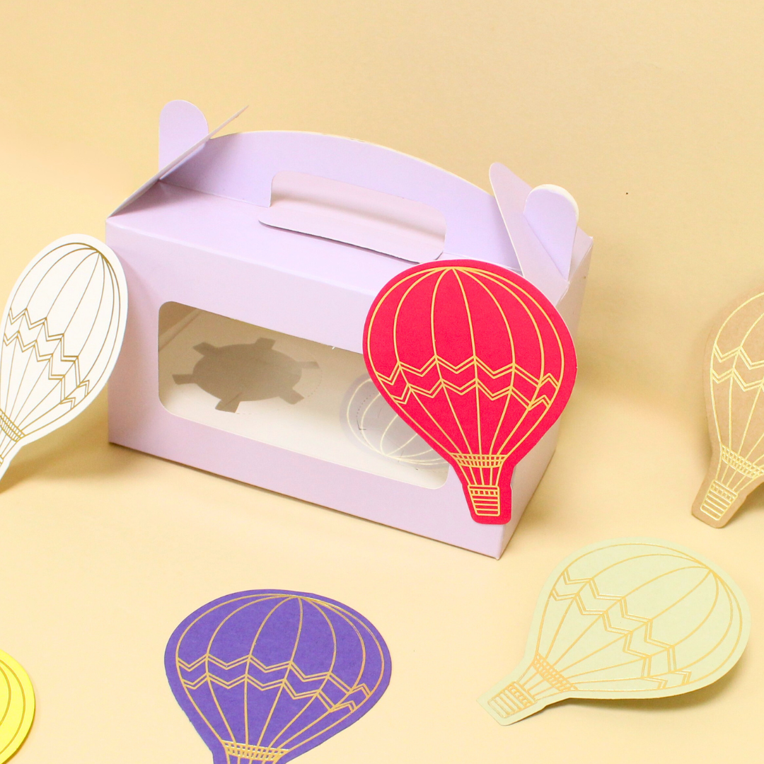 Hot Air Balloon Shape Gift Tag | 3.8x2.5 Inches | Pack Of 25 Pieces